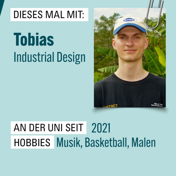 Eine Grafik mit Infos und einem Foto des Interviewpartners